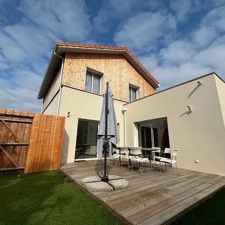 Дом отдыха Maison Neuve Climatisee, 8 Pers, Proche Plages, Surf, Wi-fi, Terrasse, Parking, Menage Inclus - Fr-1-319-526 Бискаррос