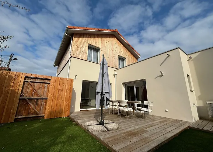 Vakantiehuis Maison Neuve Climatisee, 8 Pers, Proche Plages, Surf, Wi-fi, Terrasse, Parking, Menage Inclus - Fr-1-319-526 Biscarrosse
